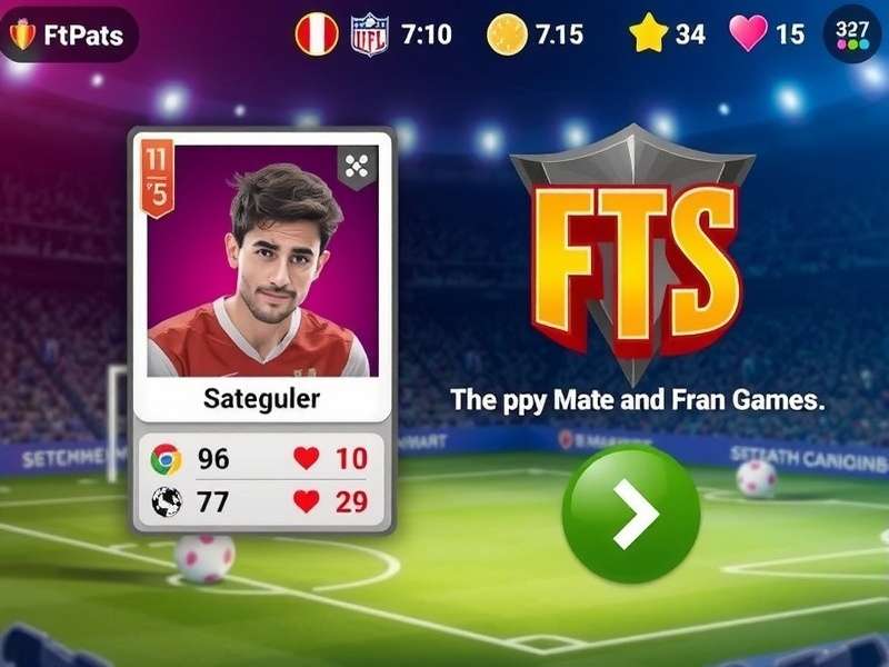 FTS Game offline card battle interface on Android mobile