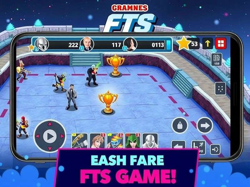 FTS Game 2024 gameplay screenshot showing realistic football action