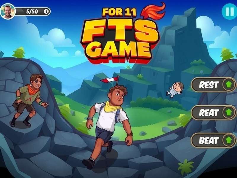 FTS Game Android Offline gameplay screenshot showing tactical interface