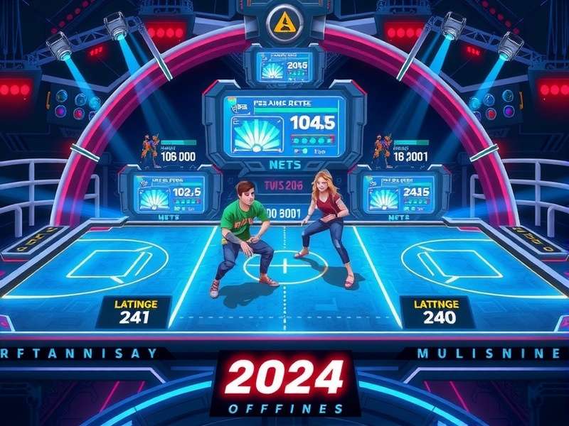 FTS 2024 Offline Multiplayer gameplay screenshot showing intense football match on mobile