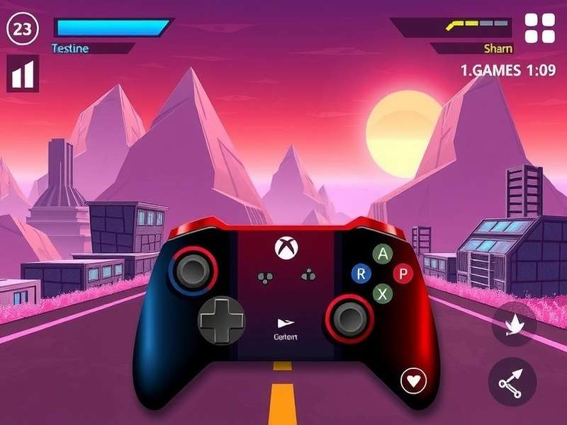 Close-up of a high-tech gaming controller with vibrant lighting, showcasing haptic feedback motors