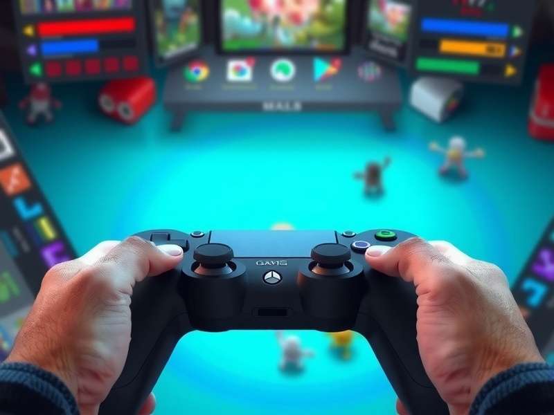 FTS Gamepad connected to a high-end gaming PC, showcasing RGB lighting