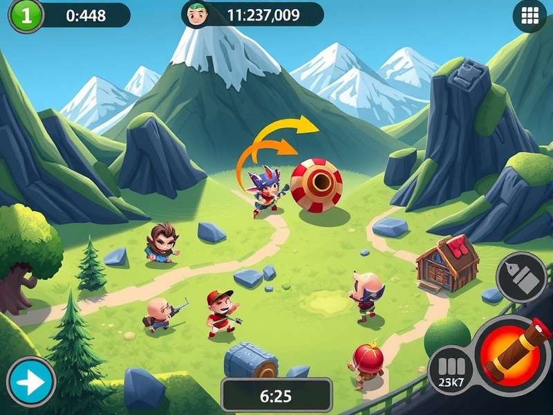 FTS Gameplay strategic session showing team coordination and UI elements