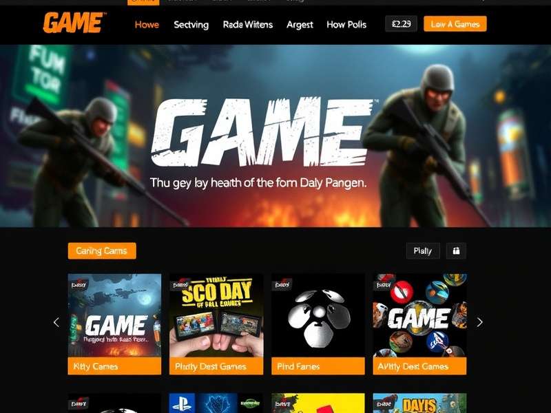 FTS Gameplay Store interface showing games and features