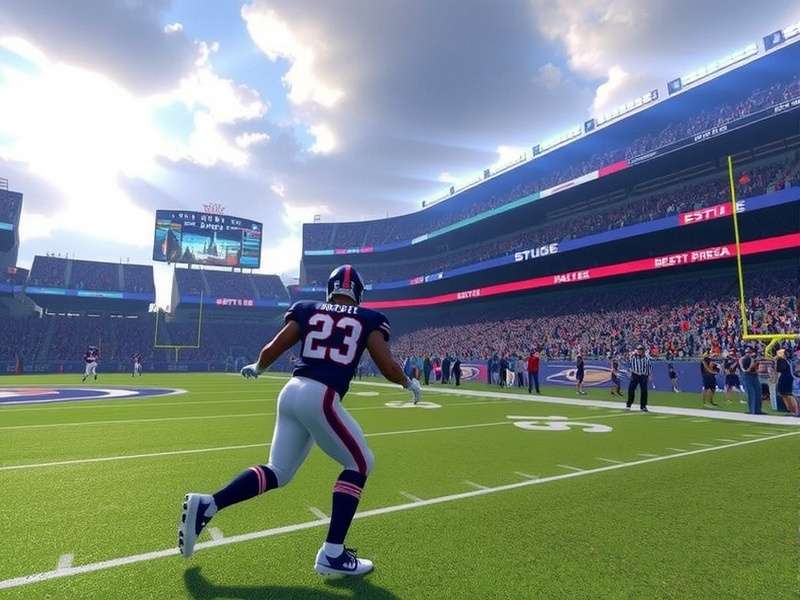 FTS Game NFL 2025 Official Cover Art featuring star quarterback in action