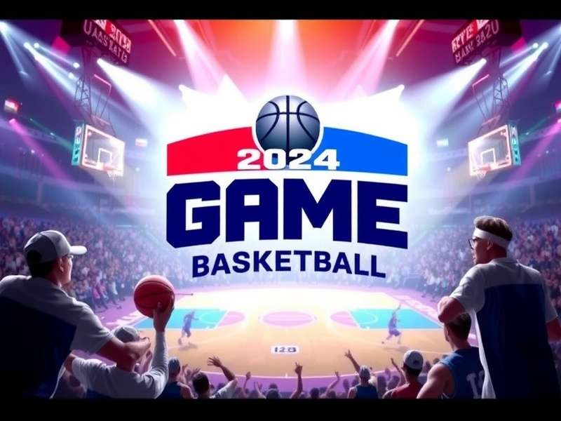 FTS Game 2024 PC Basketball intense in-game action screenshot showing a player dunking