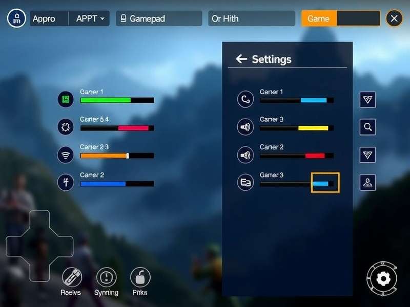 Professional gamer adjusting gamepad settings for FTS gameplay