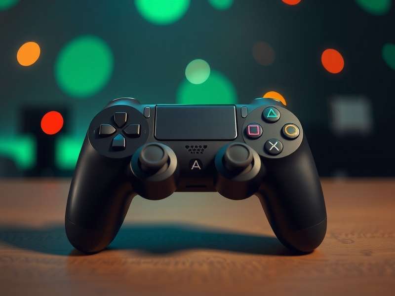 FTS Gamepad Controller held by a gamer with intense gameplay on screen