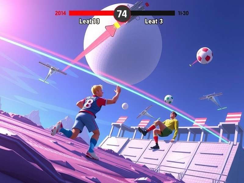 FTS Game 2024 Offline Multiplayer gameplay screenshot showing football action on mobile
