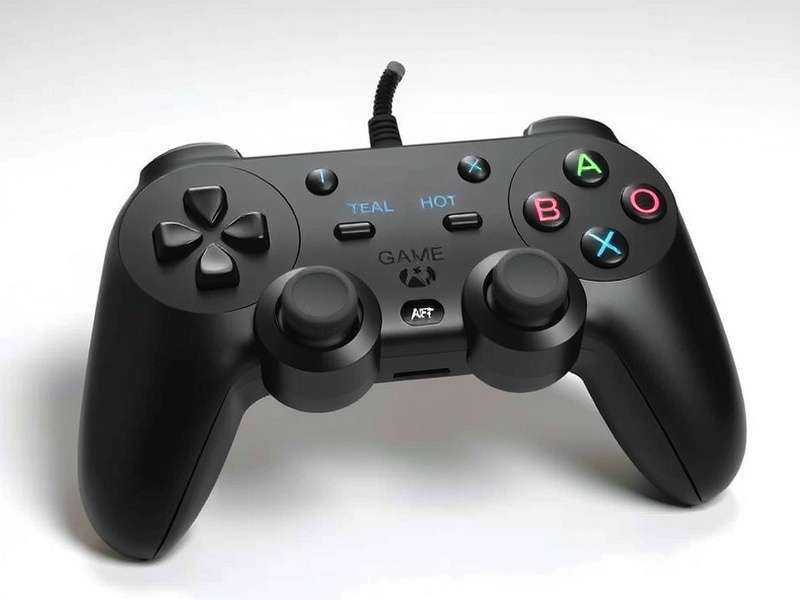 FTS Gamepad for PC wireless controller with ergonomic design and RGB lighting