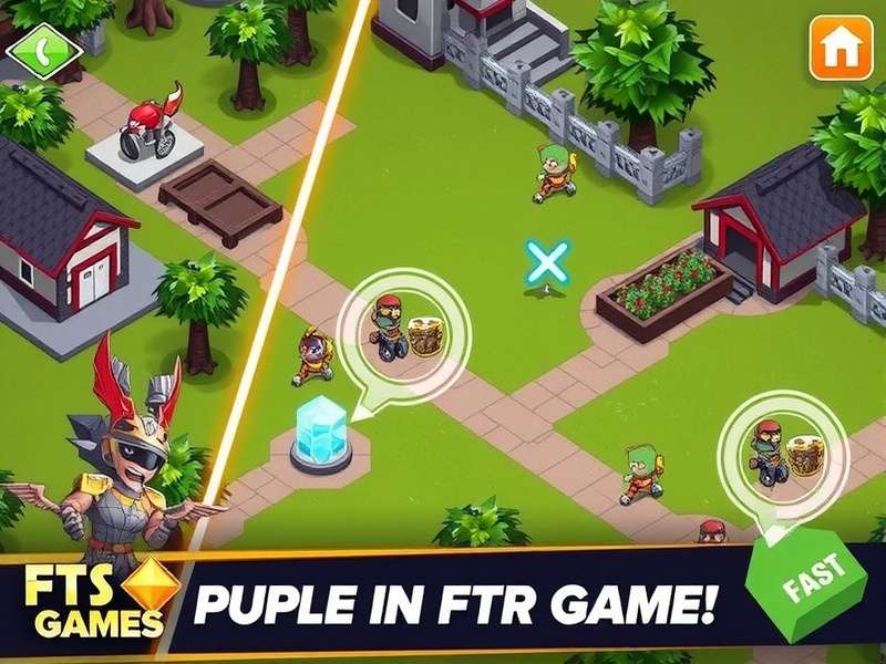 FTS Game gameplay screenshot showing football action on mobile
